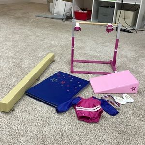 AMERICAN GIRL GYMNASTICS SET